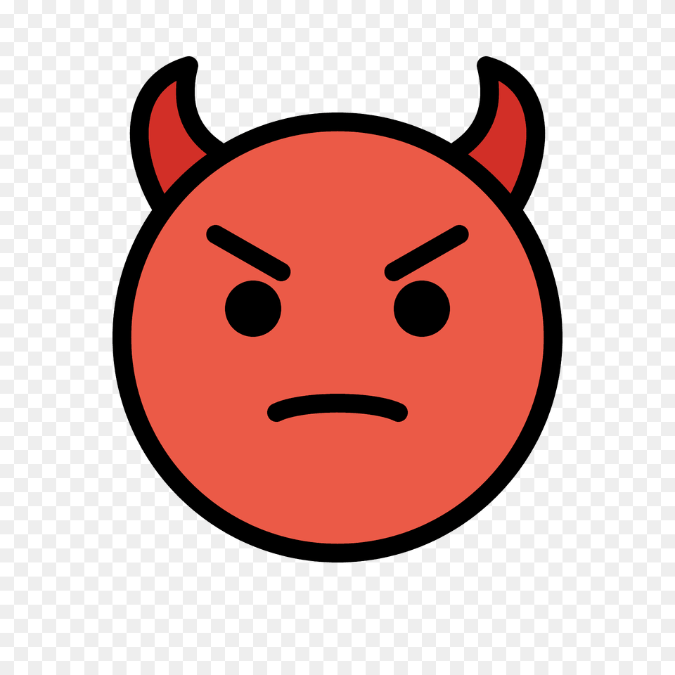 Angry Face With Horns Emoji Clipart, Snout, Ammunition, Grenade, Weapon Png Image