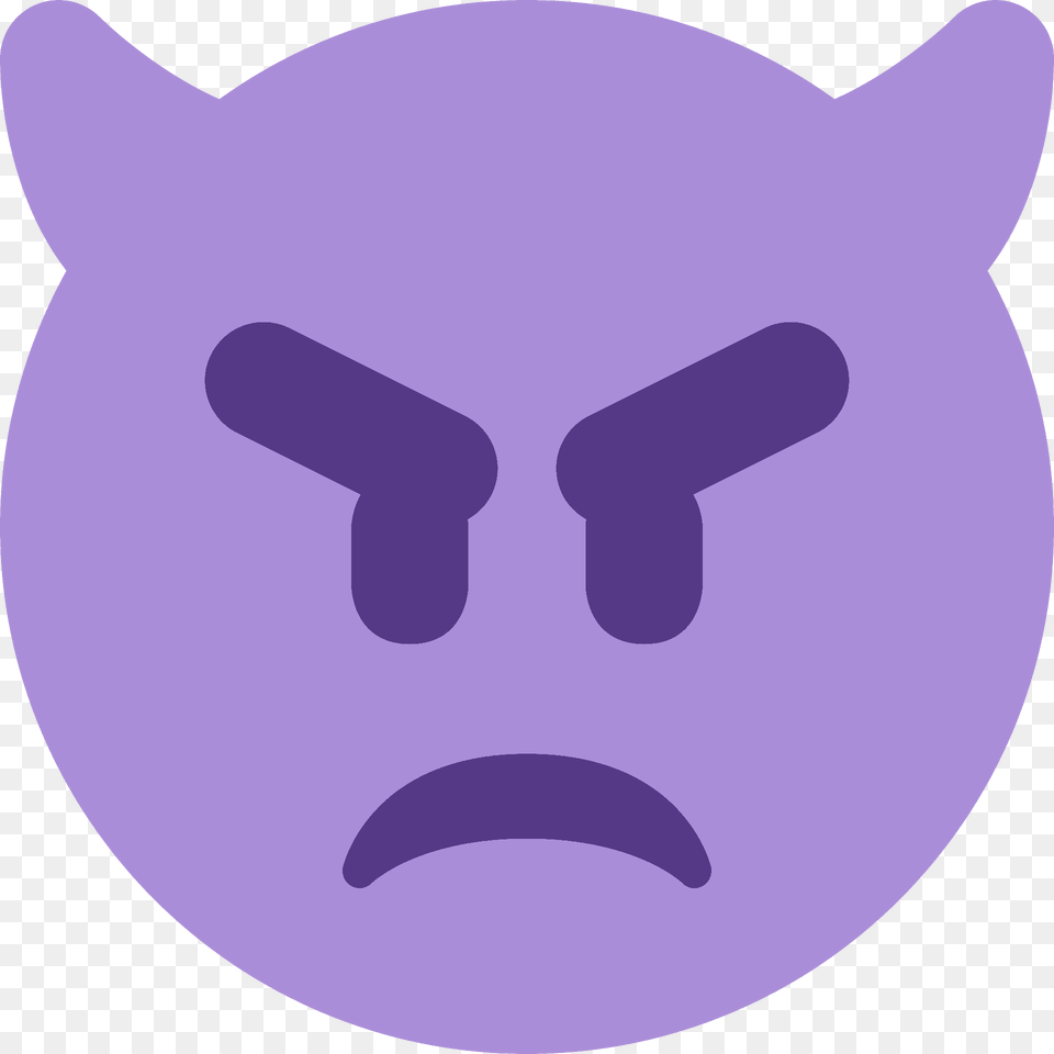 Angry Face With Horns Emoji Clipart Free Png