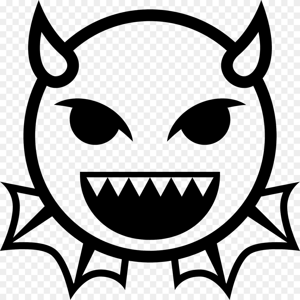 Angry Face With Horns Emoji Clipart, Symbol, Logo Free Png Download