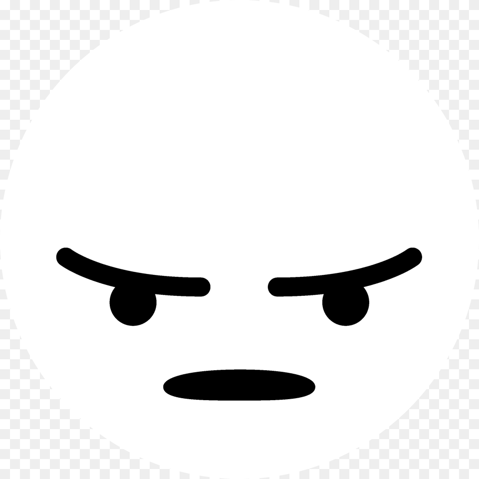 Angry Facebook Emoji, Stencil, Disk Free Transparent Png