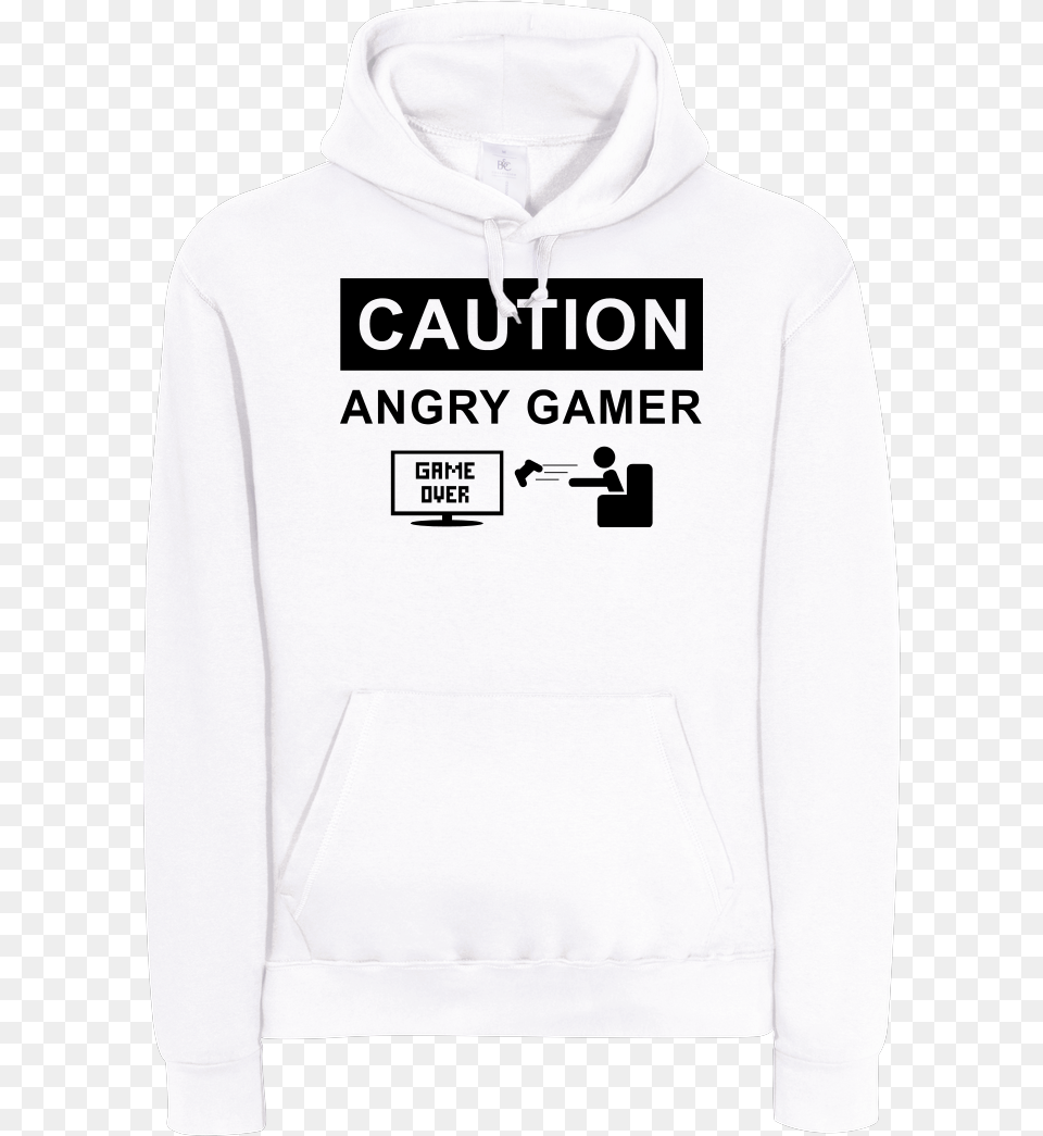 Angry Gamer Sweatshirt Bampc Hooded, Clothing, Hoodie, Knitwear, Sweater Png Image