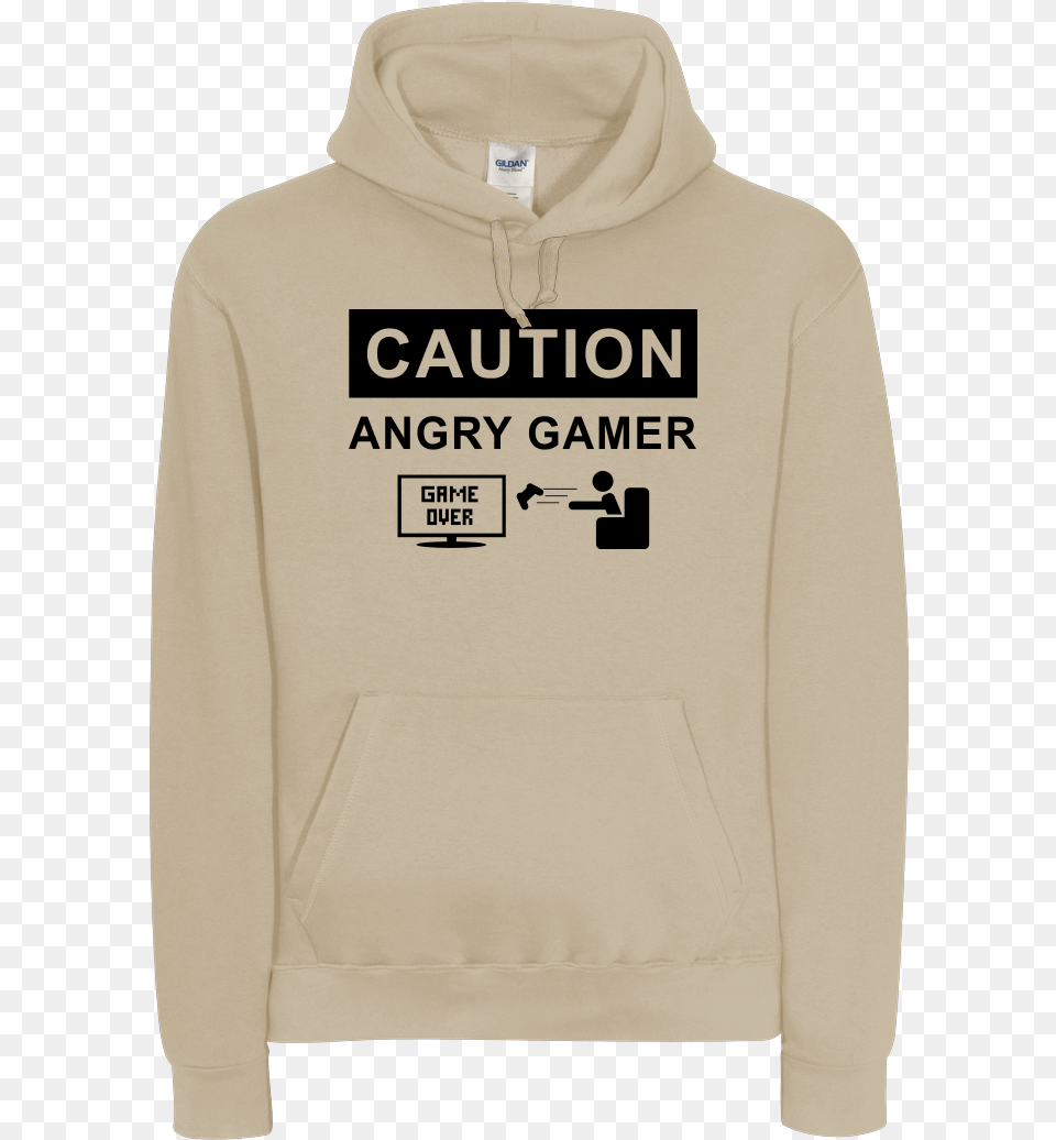 Angry Gamer Sweatshirt Bampc Hooded, Clothing, Hoodie, Knitwear, Sweater Free Png Download