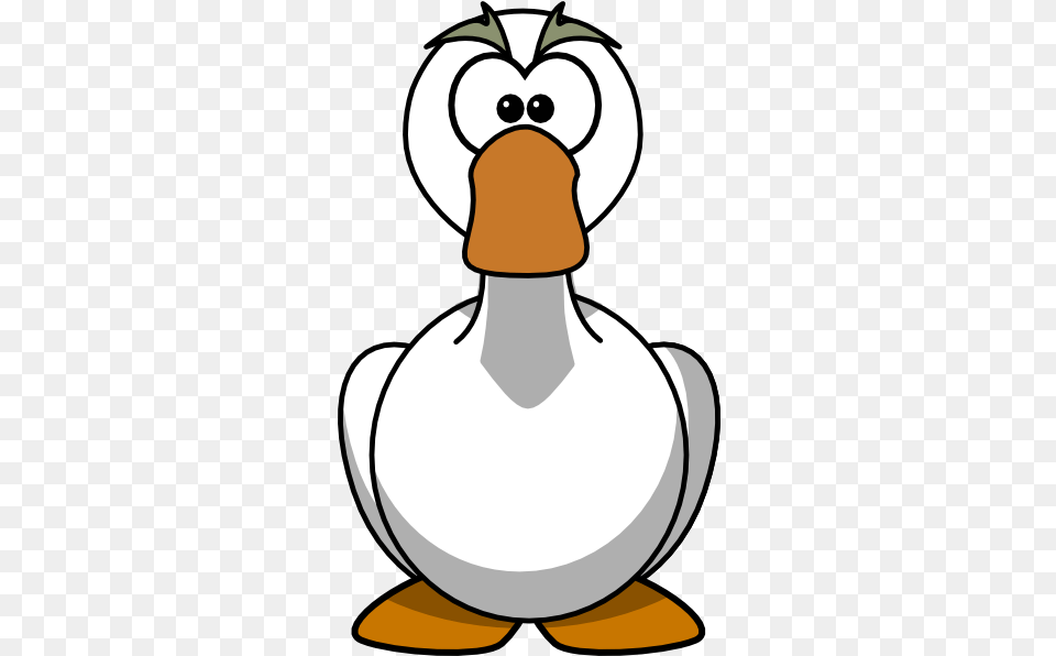 Angry Goose Transparent Cartoon Goose Clipart, Animal, Bird, Nature, Outdoors Png