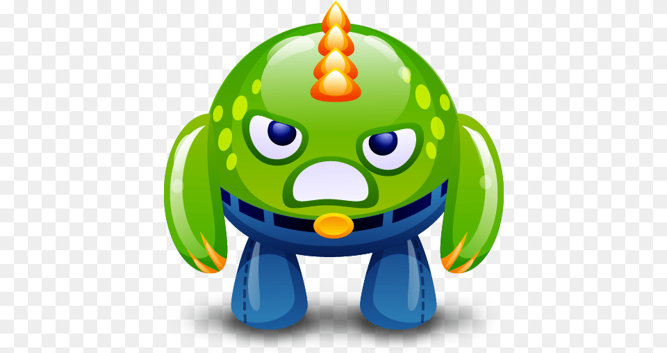 Angry Green Monster Icon Cute Monsters, Amphibian, Animal, Frog, Wildlife Free Png Download
