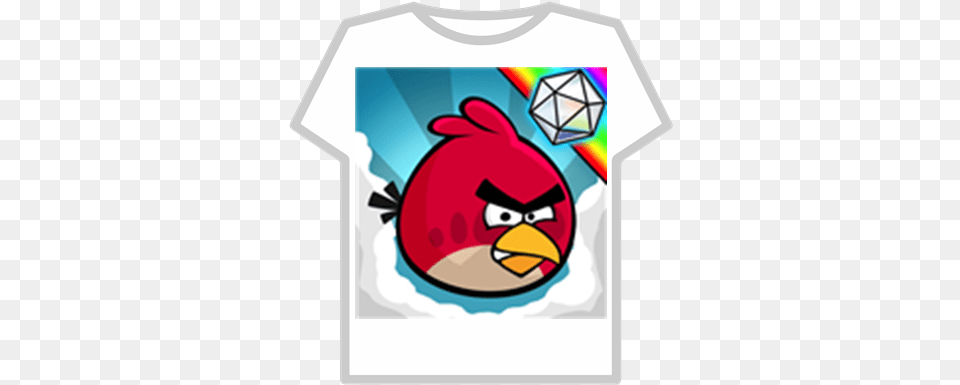 Angry Happy Birthday Angry Bird, Clothing, T-shirt, Animal, Beak Free Transparent Png