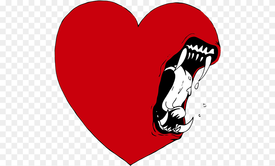 Angry Heart, Animal, Fish, Sea Life, Shark Free Transparent Png