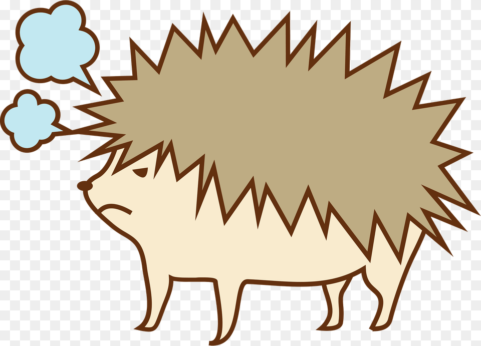 Angry Hedgehog Clipart, Animal, Mammal, Pig, Hog Free Transparent Png