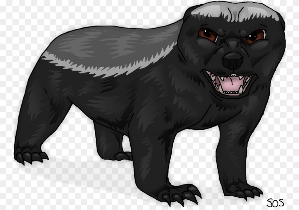 Angry Honey Badger Cartoon, Animal, Dinosaur, Reptile, Face Png Image