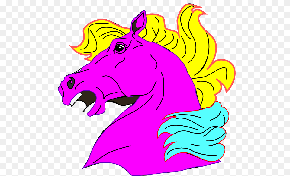 Angry Horse Clip Arts Download, Art, Animal, Mammal, Pig Free Png