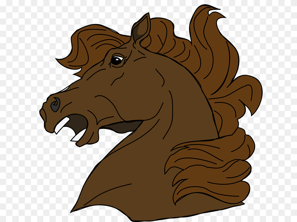 Angry Horse Svg Clip Art For Web Angry Horse Head, Animal, Electronics, Hardware, Mammal Png