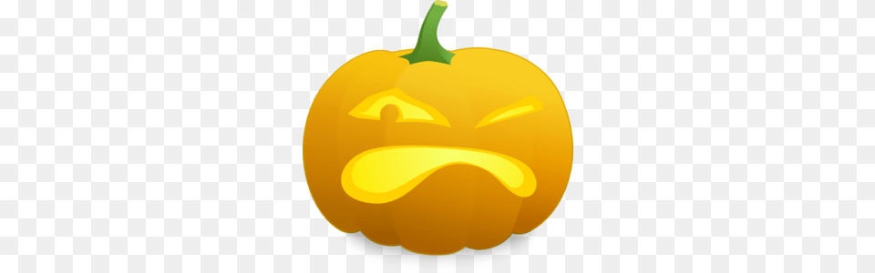 Angry Jack O Lantern Clip Art, Food, Produce, Vegetable, Pumpkin Free Png Download
