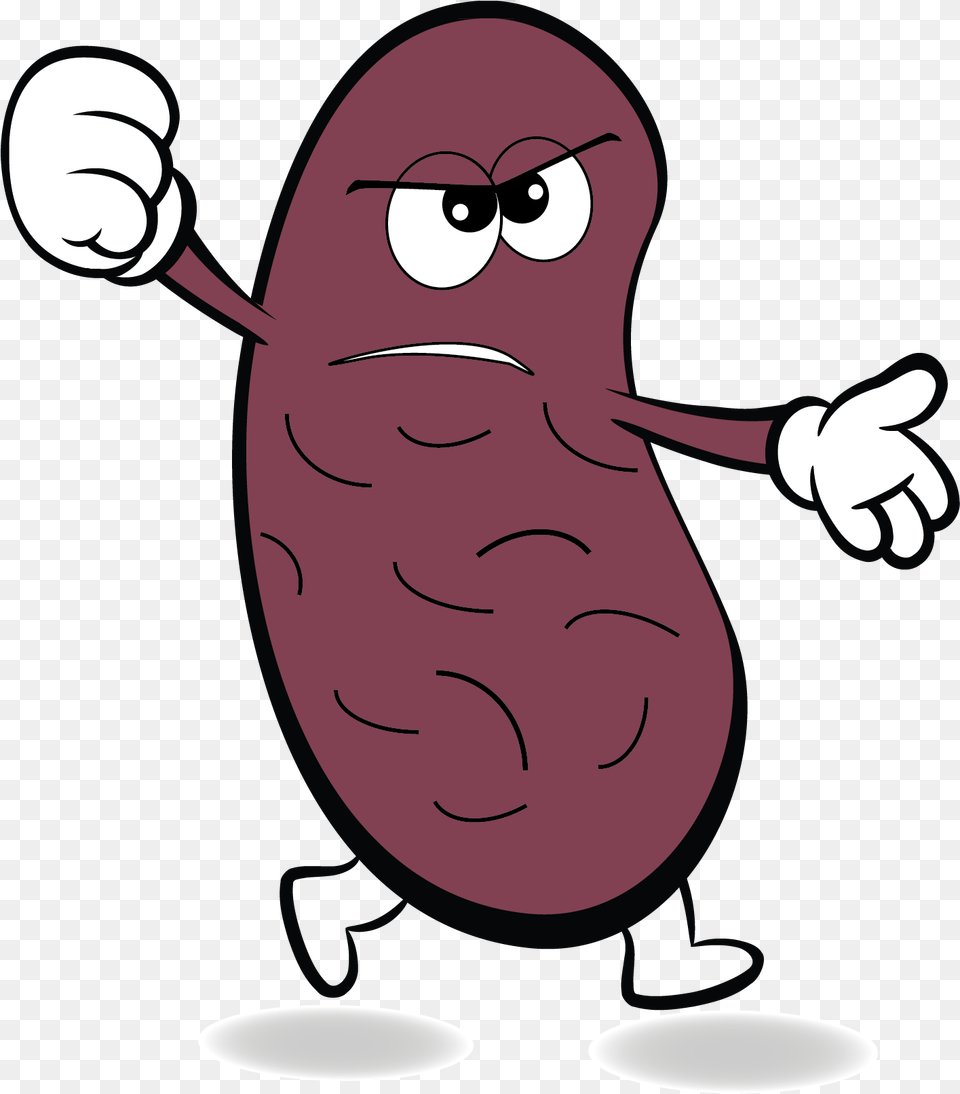 Angry Kidney Clipart Cartoon Fruit, Baby, Person, Face, Head Png