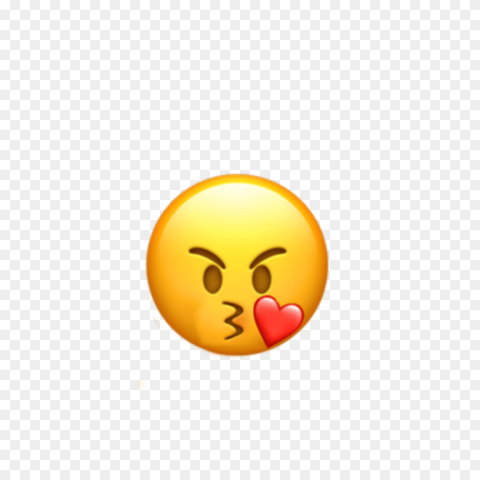 Angry Kiss Emoji Hd Smiley, Sphere, Balloon, Face, Head Free Png Download