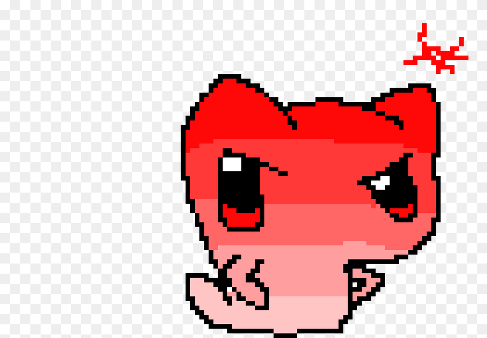 Angry Kitty Emoji Pixel Art Maker Png Image