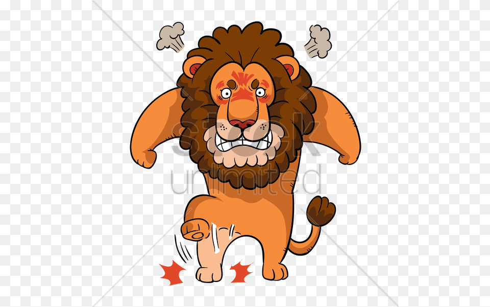 Angry Lion Cartoon Transparent Angry Cute Lion Cartoon, Animal, Mammal, Wildlife, Baby Free Png