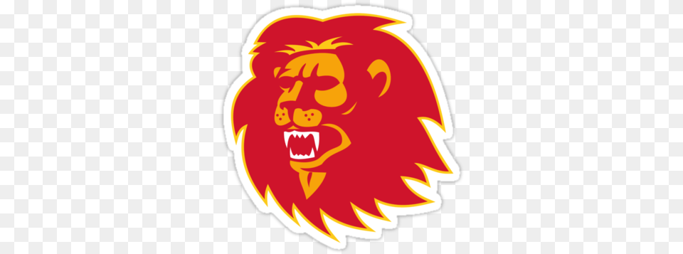 Angry Lion Head Roaring Roar Tampa Bay Buccaneers Bucco Bruce, Sticker, Logo, Food, Ketchup Free Png Download