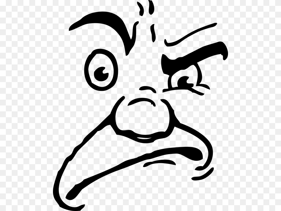 Angry Man Cartoon Image Group, Gray Free Png Download