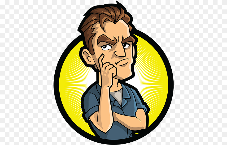 Angry Man Cartoon Logo Clipart Angry Logo, Photography, Adult, Person, Male Free Png Download