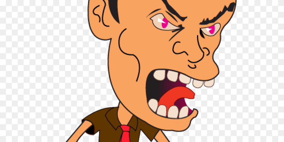 Angry Man Clipart, Body Part, Mouth, Person, Teeth Png
