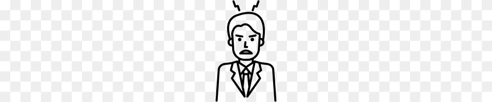 Angry Man Icons Noun Project, Gray Png Image