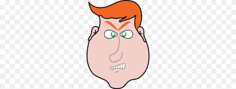 Angry Man Orange Hair Clipart, Baby, Person, Head, Face Png
