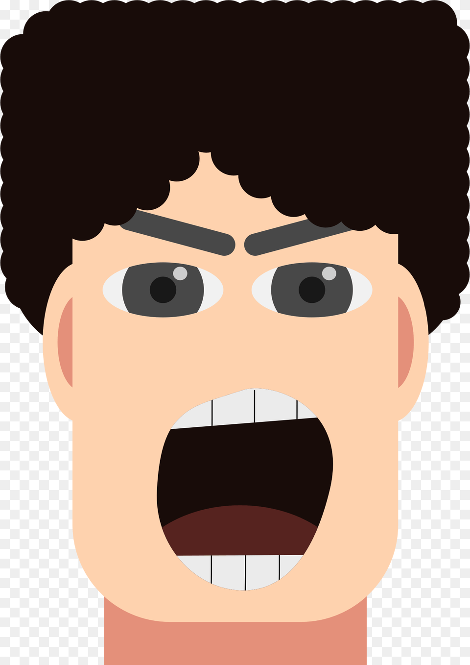 Angry Man Shouting Big Clip Art, Body Part, Mouth, Person, Head Free Transparent Png