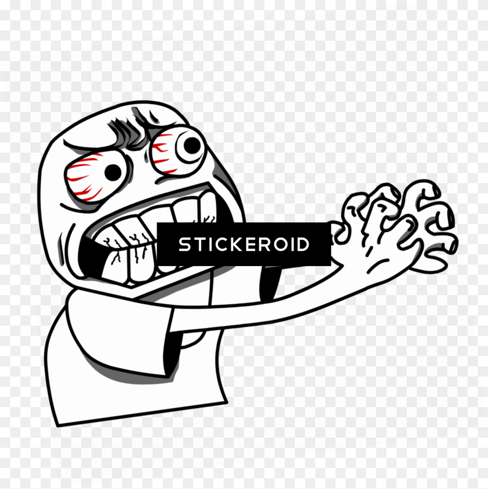 Angry Meme, Stencil, Sticker, Book, Comics Free Png Download