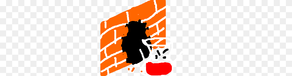 Angry Meme Bursts Through A Broken Wall, Brick, Stencil, Architecture, Building Free Transparent Png