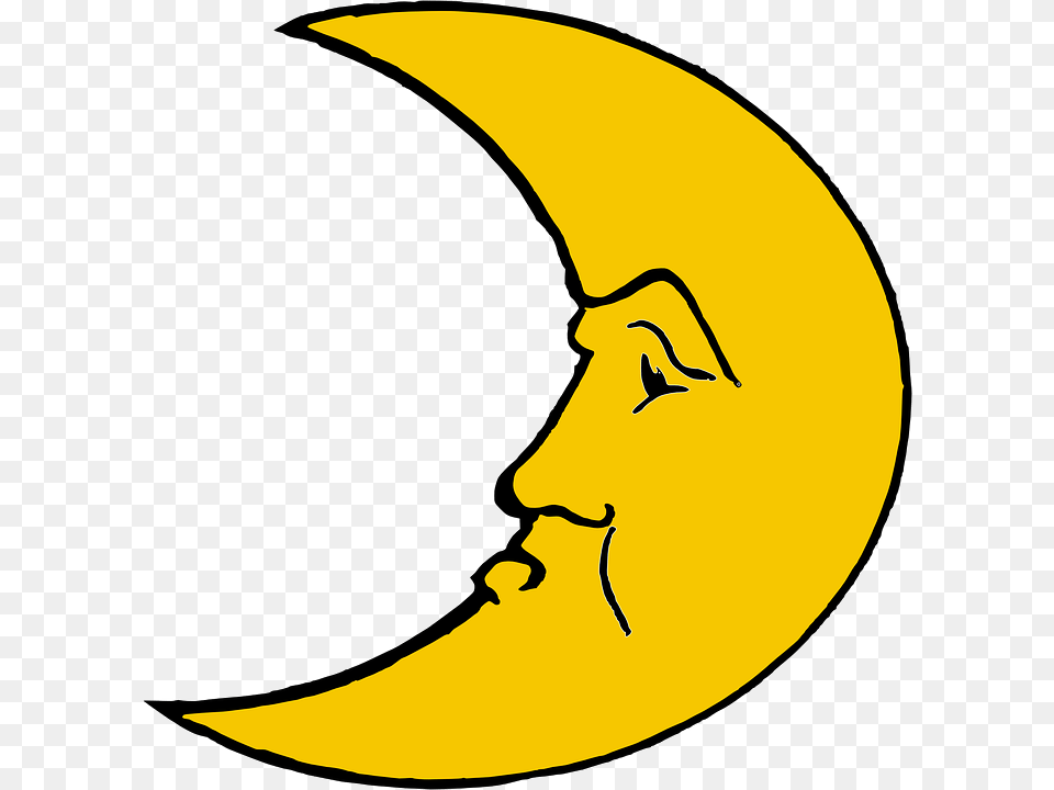 Angry Moon Crescent, Nature, Astronomy, Night, Outdoors Free Transparent Png