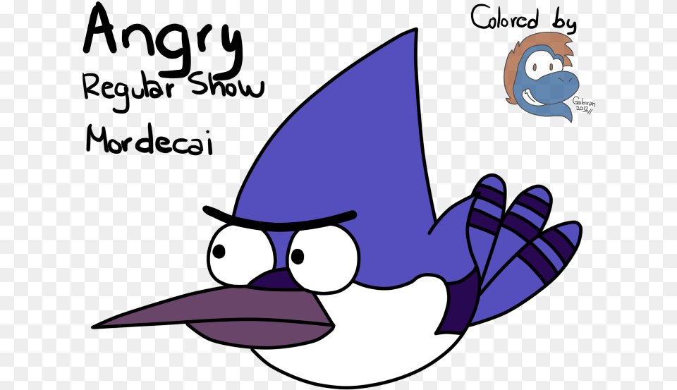 Angry Mordecai Mordecai Angry Bird, Animal, Jay, Fish, Sea Life Free Png Download