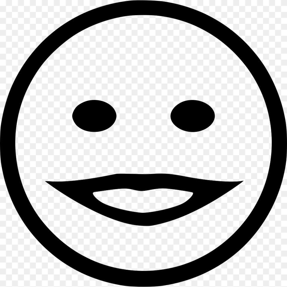 Angry Mystic Smile Smiley Masaya Black And White Emoji, Stencil, Hockey, Ice Hockey, Ice Hockey Puck Free Transparent Png