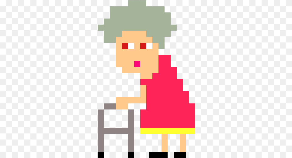 Angry Old Lady Pixel Art Old Lady, First Aid Free Transparent Png