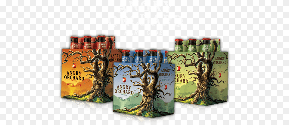 Angry Orchard Ciders Angry Orchard Tree Faces, Alcohol, Beer, Beverage, Book Free Png