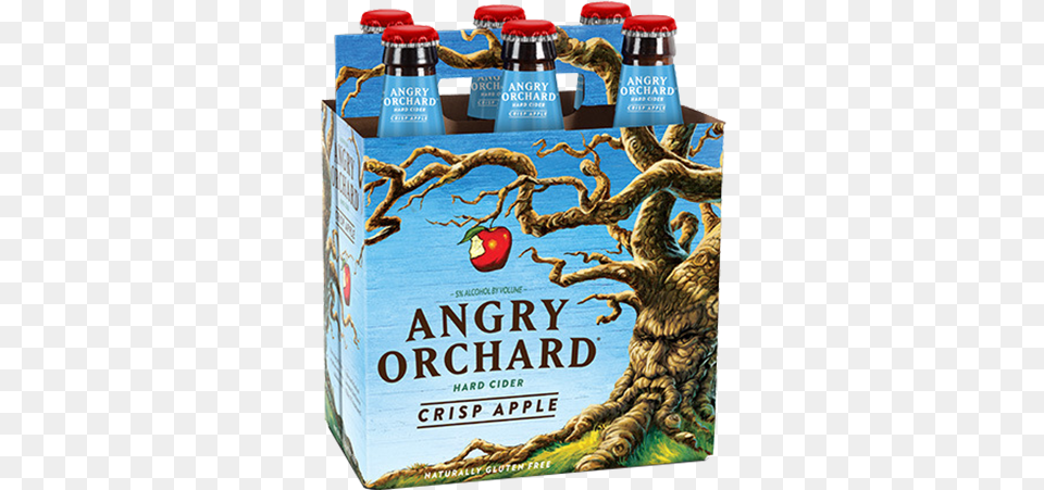 Angry Orchard Crisp Apple 6pk Angry Orchard Crisp Apple Cider, Alcohol, Beer, Beverage, Lager Png