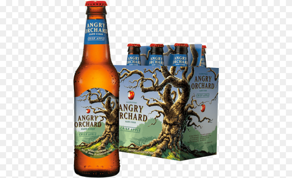 Angry Orchard Crisp Apple Angry Orchard Apple Cider Calories, Alcohol, Beer, Beer Bottle, Beverage Free Transparent Png