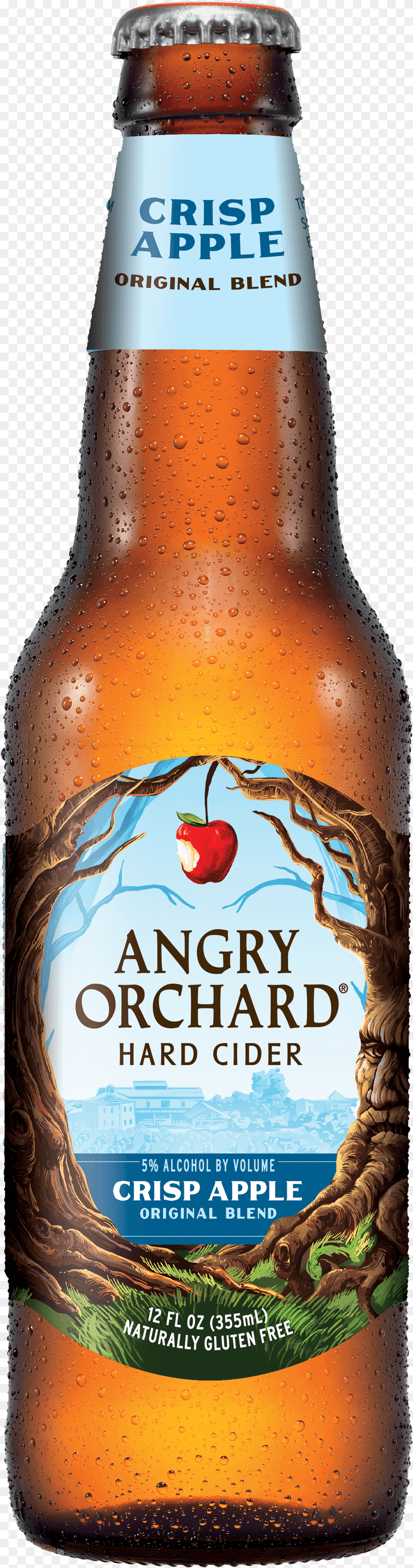Angry Orchard Crisp Apple Cider, Alcohol, Beer, Beer Bottle, Beverage Free Png