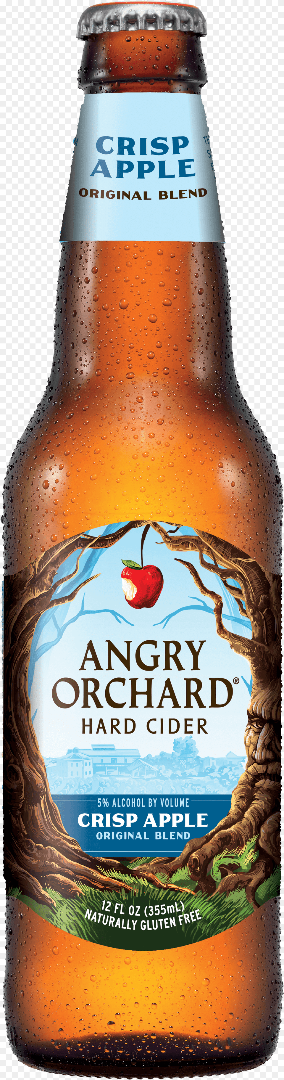 Angry Orchard Crisp Apple Cider Angry Orchard Vile Apple, Alcohol, Beer, Beer Bottle, Beverage Png Image