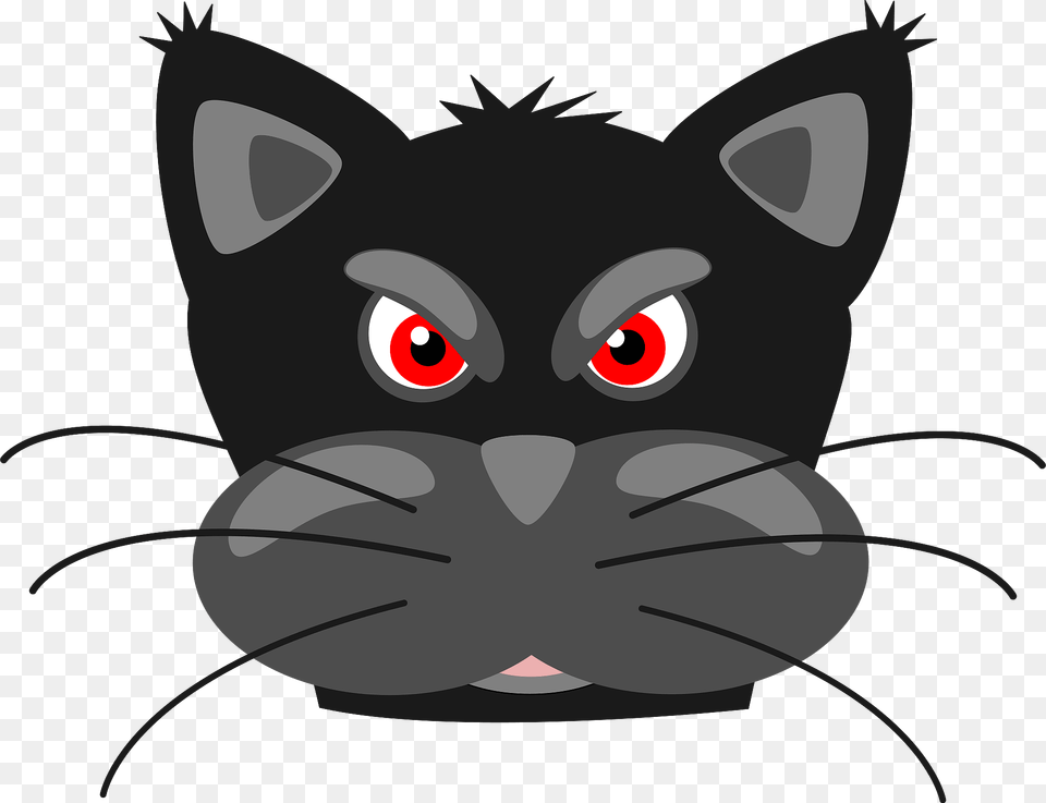 Angry Panther Face Clipart, Animal, Fish, Sea Life, Shark Free Png Download
