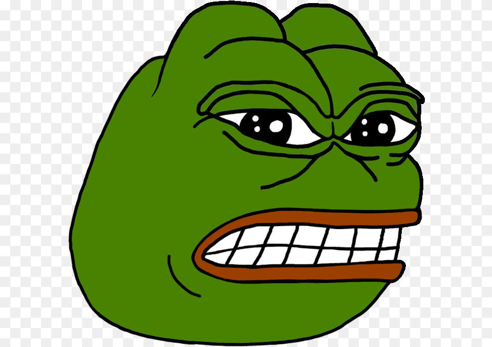 Angry Pepe, Green, Cartoon, Baby, Person Free Png