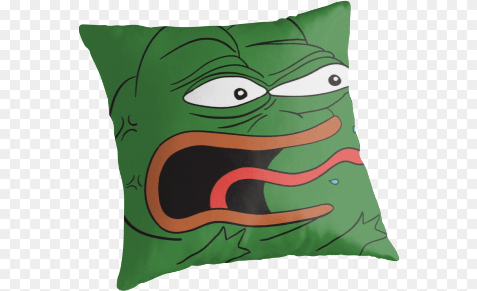 Angry Pepe The Frog Pepe The Frog Image With Pepe The Frog, Cushion, Home Decor, Pillow, Baby Free Png Download