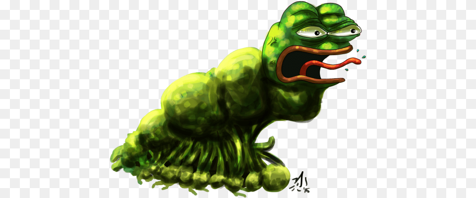 Angry Pepe Transparent Have No Mouth And I Must Reeee, Green, Animal, Reptile, Dinosaur Png Image
