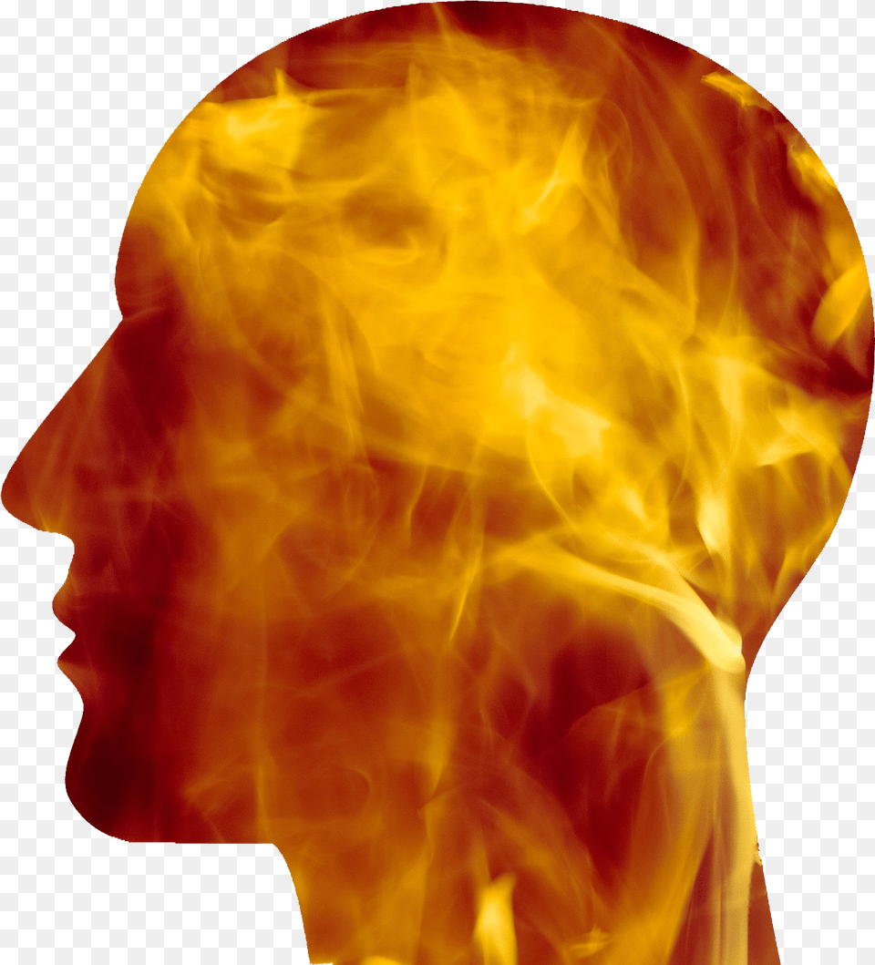 Angry Person Stop Headache At Home, Fire, Flame, Adult, Female Free Png Download