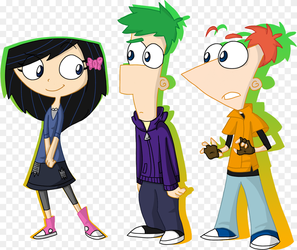 Angry Phineas And Ferb Fanon Fandom Isabella X Ferb, Book, Comics, Publication, Person Free Png Download