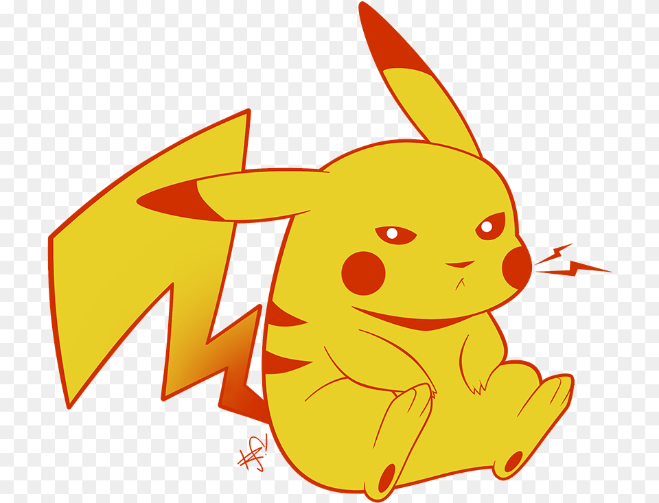 Angry Pikachu By The Pikachu Mad Vippng Grumpy Pikachu Background, Baby, Person, Face, Head Png Image