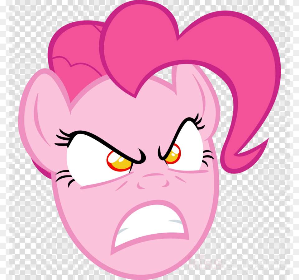 Angry Pinkie Pie Clipart Pinkie Pie Applejack Pony Pinkie Pie Mad Face, Purple, Baby, Person, Head Free Png