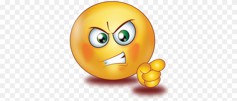 Angry Pointing Finger Emoji Angry Emoji, Sphere Free Png Download