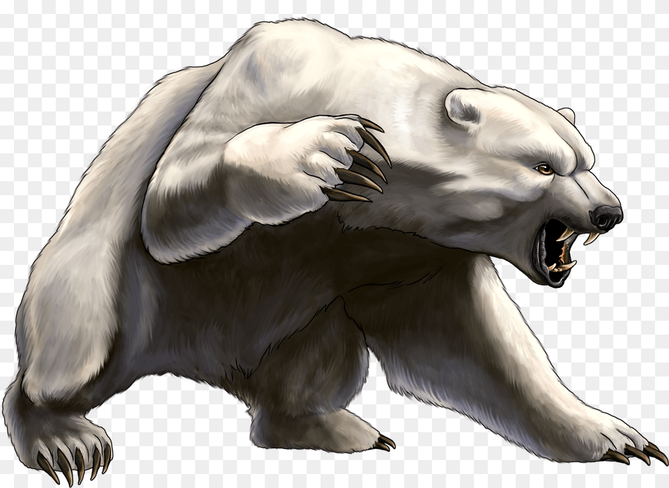 Angry Polar Bear Png