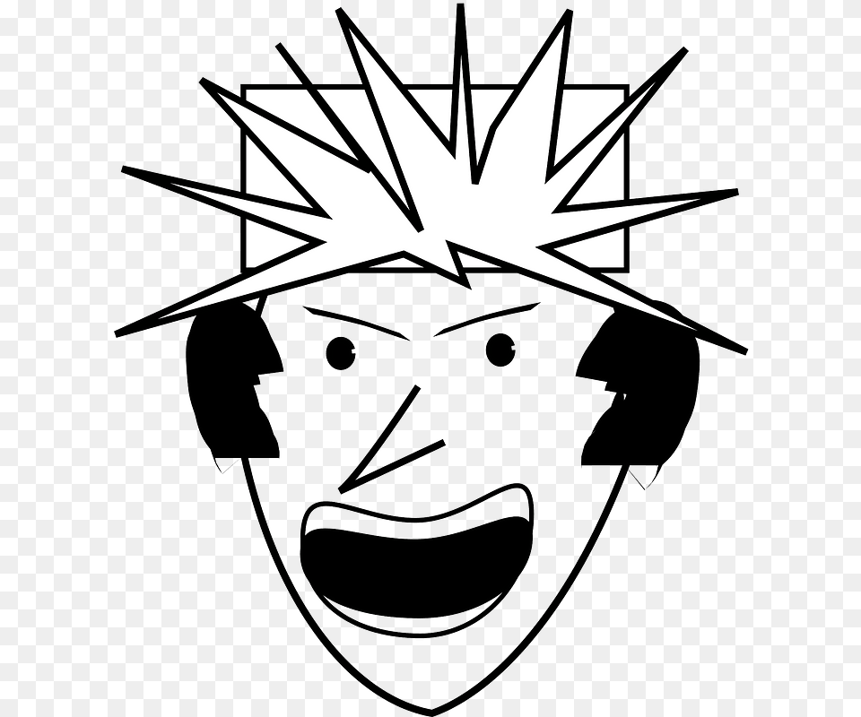 Angry Punk Dirk Struve Clipart Angry Face Mouth Cartoon, Book, Publication, Comics, Head Free Png