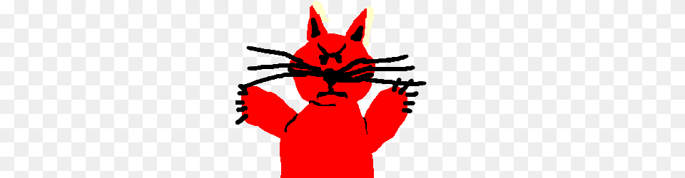 Angry Red Cat Drawing, Baby, Person, Snout, Head Free Png Download