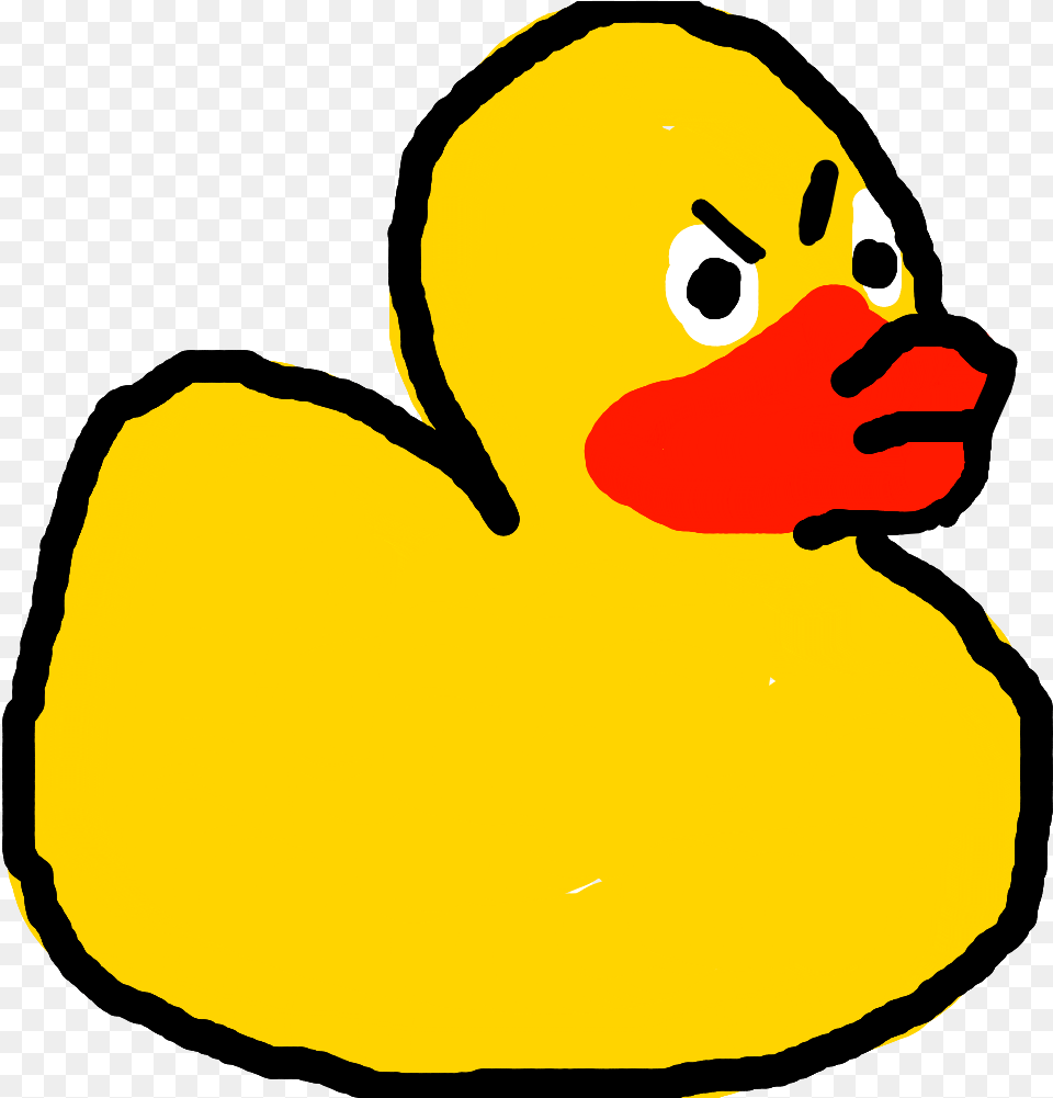 Angry Rubber Ducky Layer Animal Figure, Beak, Bird, Duck, Baby Free Png Download